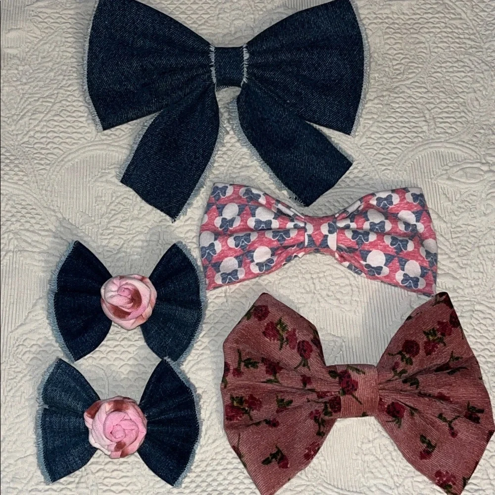 Kawaii Coquette Hairbow Bundle Lot Cottagecore Western Festival Preppy Bow